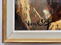 Expressionist Portrait of Rabbi by Robert Van Cleef, oil on board, circa 1950