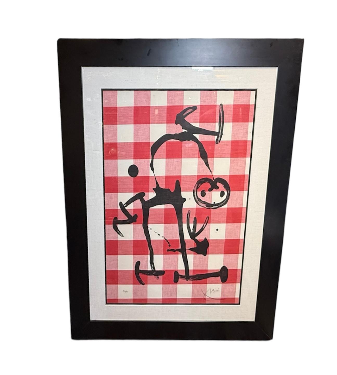 Expressionistischer Stil Lithographie von Joan Miro im Zustand „Gut“ im Angebot in Guaynabo, PR