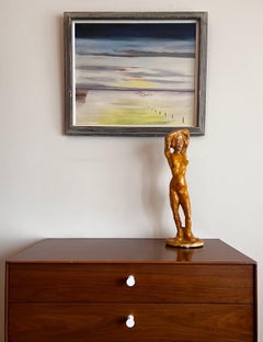 Expressionist Surrealist Painting style of G. Abercrombie by LW Cochran, 1966