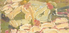 Expressive abstract composition. Oil on board. Sweden, ca. 1970s.