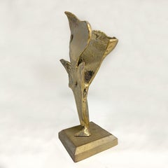 Sculpture abstraite d'oiseau en bronze