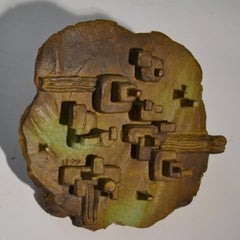 Expressive Brutalist Abstract Wall Relief in Ceramic, 1970s