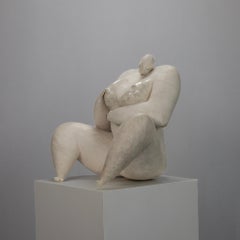 Expressive Ceramic Female Sculpture by Evelyn van Baarda, Netherlands, 1981
