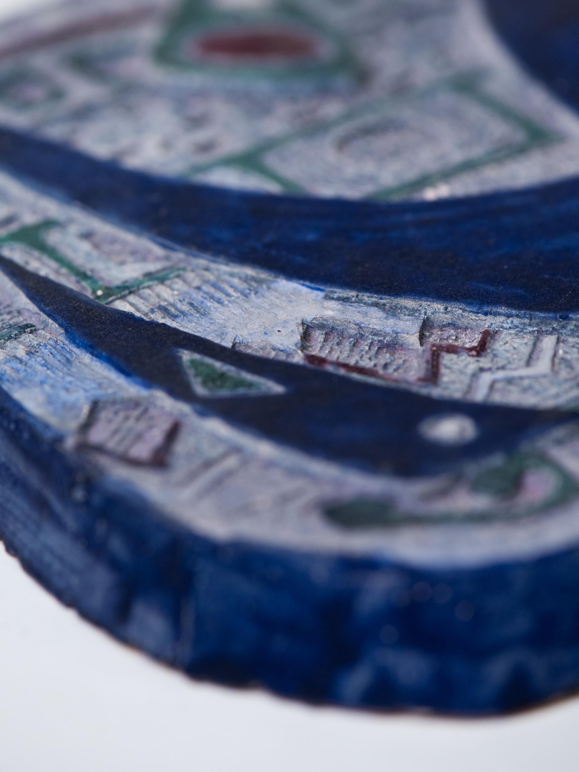 Fin du 20e siècle Relief expressif en céramique d'Eva Hellbom, Suède, années 1970 en vente