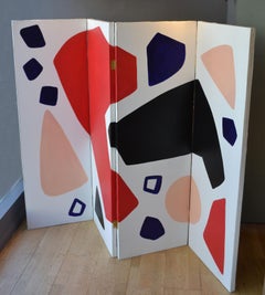 Hand Painted / Room Divider by Alice Louradour France