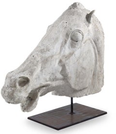 Expressive Model of a Stucco Horse Head