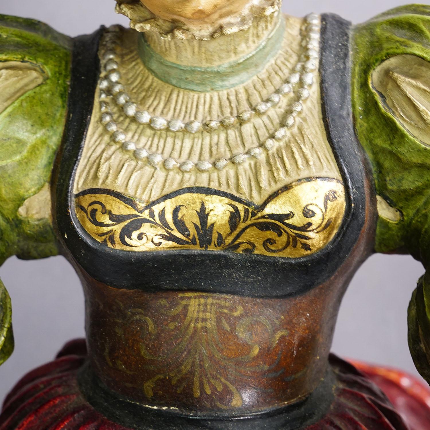 Applique de dame expressive en bois sculpté, vers 1900 en vente 3