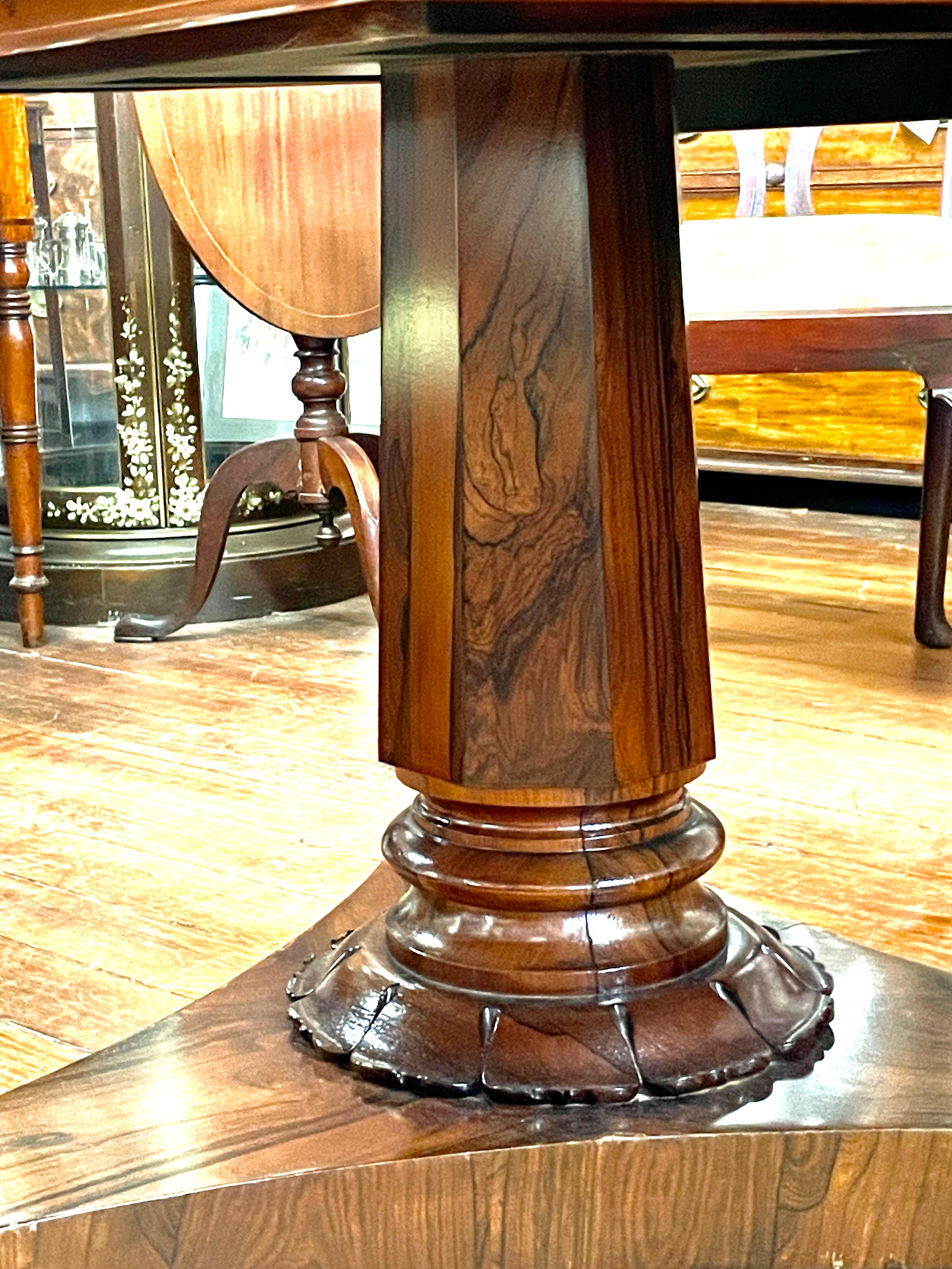 Exquisit. Antiker englischer, aufeinander abgestimmter Regency-Tisch aus Palisanderholz mit Kachelplatte aus Wm IV im Angebot 7