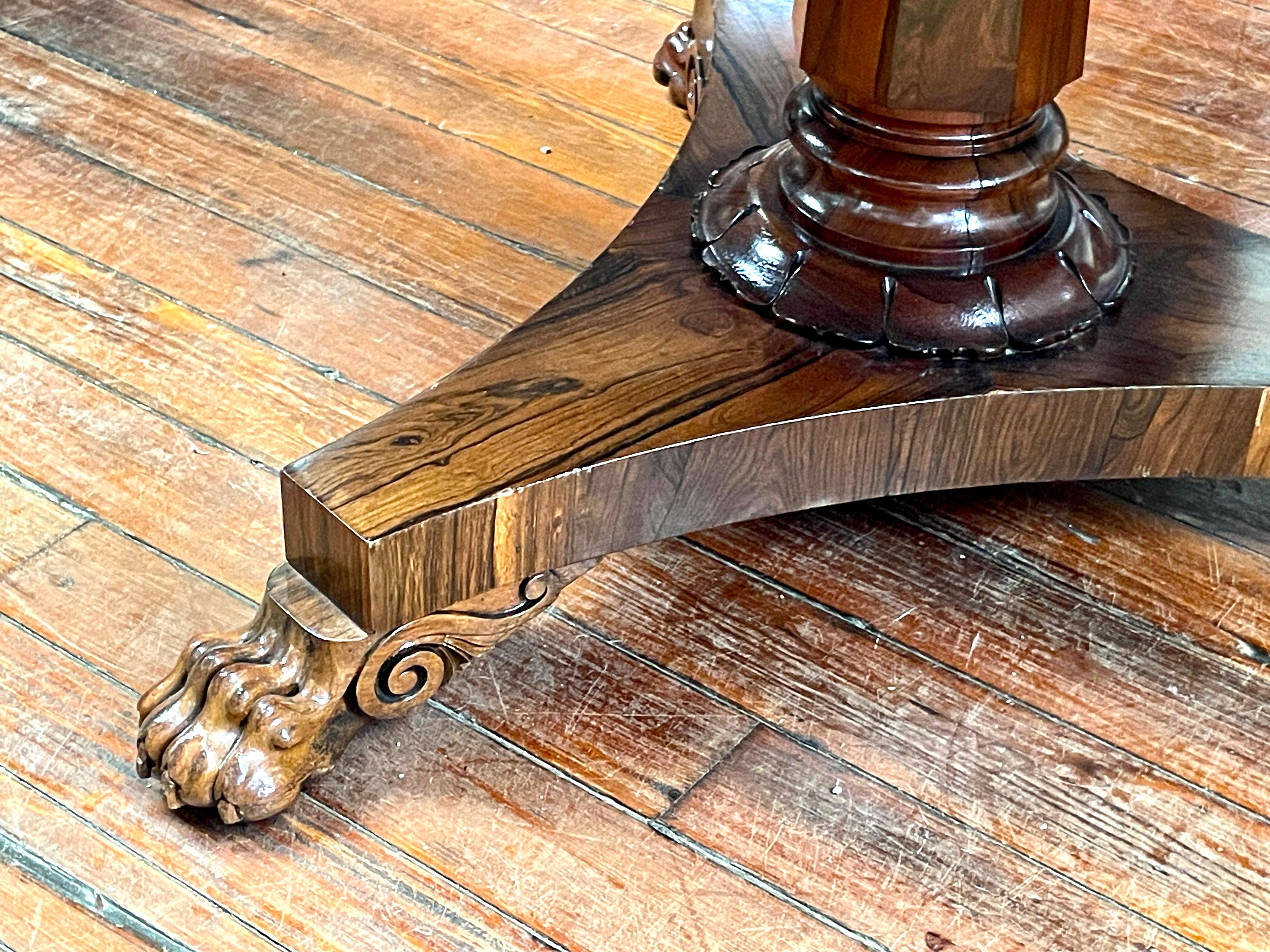 Exquisit. Antiker englischer, aufeinander abgestimmter Regency-Tisch aus Palisanderholz mit Kachelplatte aus Wm IV im Angebot 9
