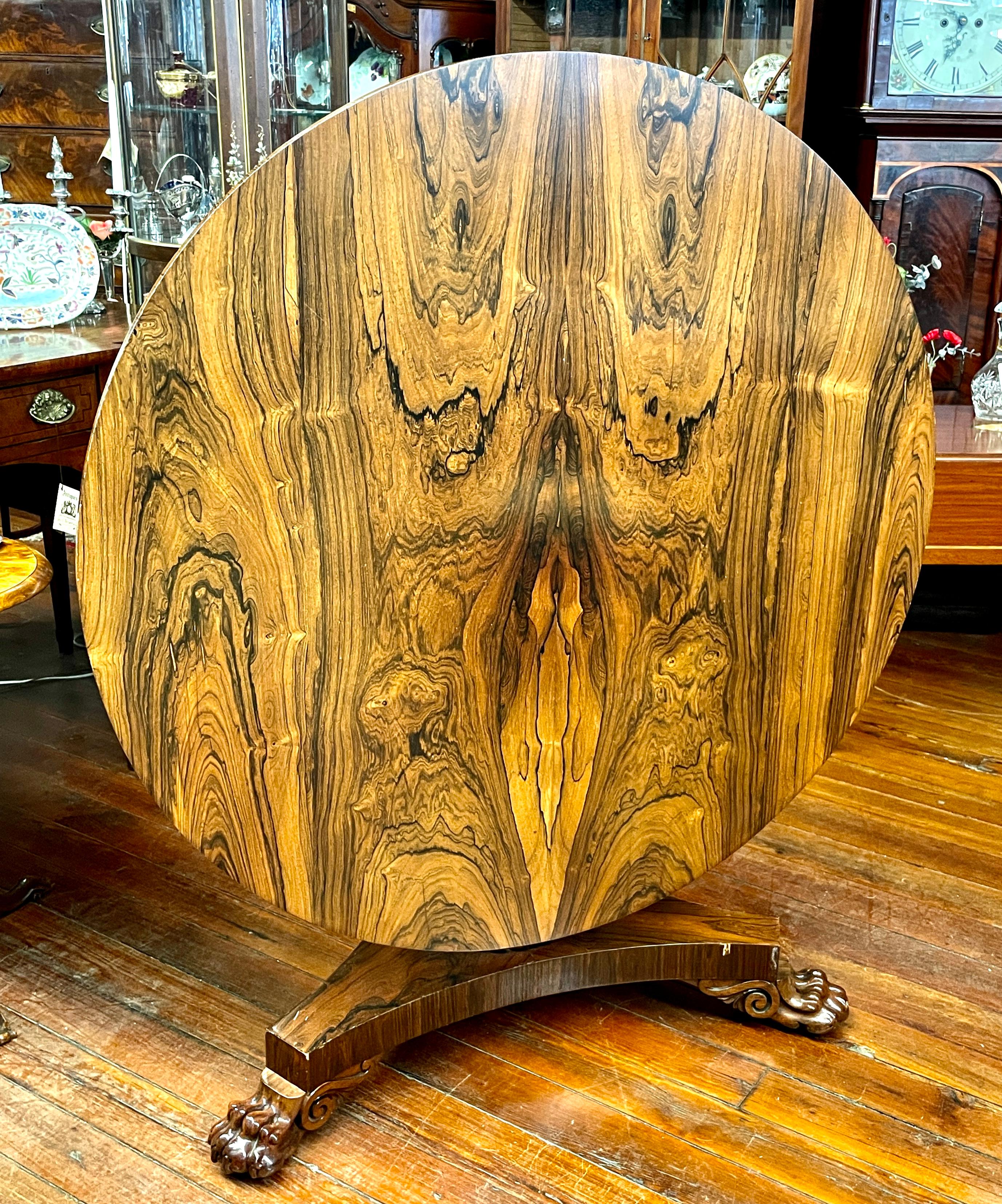 Exquisit. Antiker englischer, aufeinander abgestimmter Regency-Tisch aus Palisanderholz mit Kachelplatte aus Wm IV (Mahagoni) im Angebot