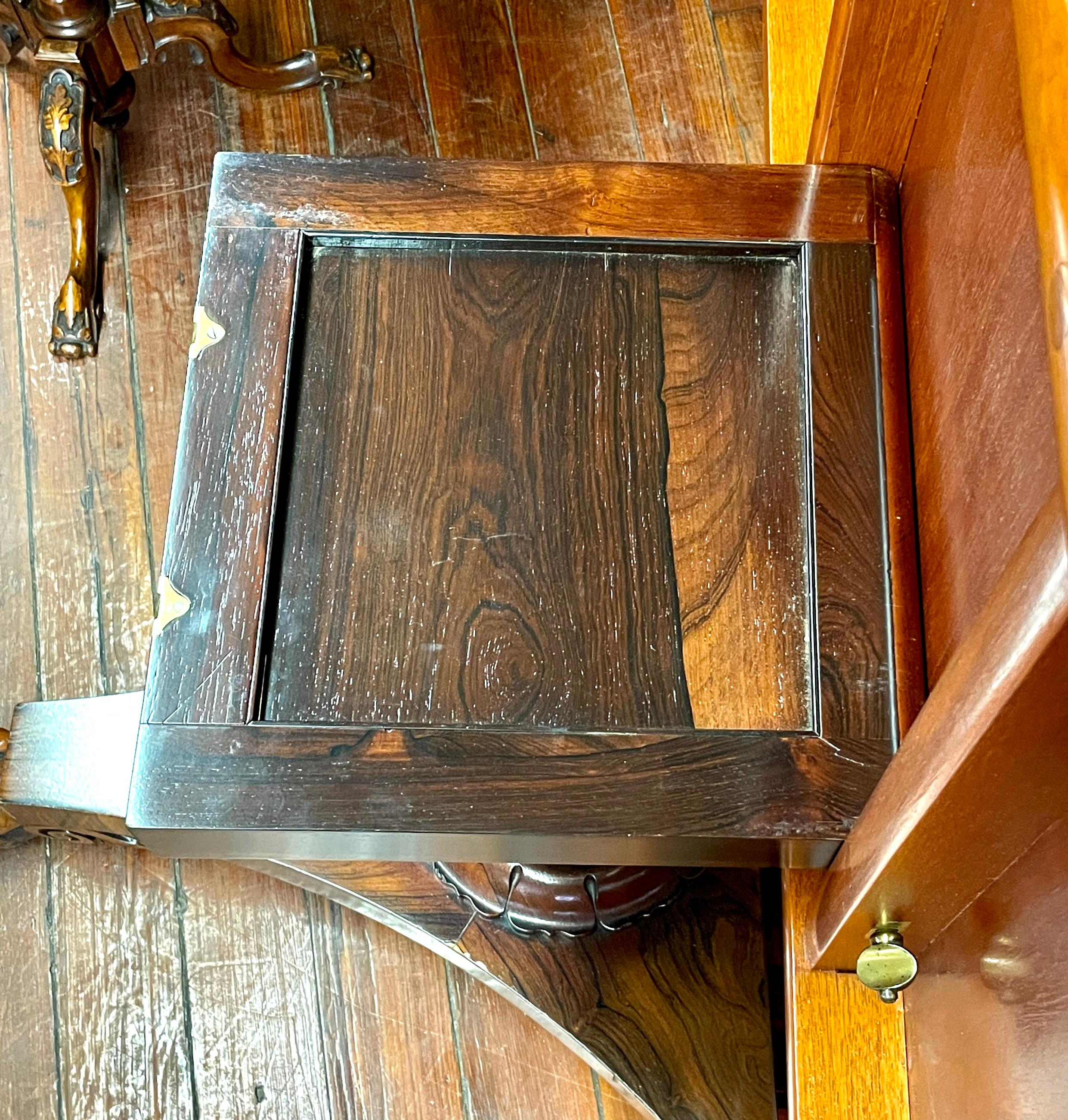 Exquisit. Antiker englischer, aufeinander abgestimmter Regency-Tisch aus Palisanderholz mit Kachelplatte aus Wm IV im Angebot 1