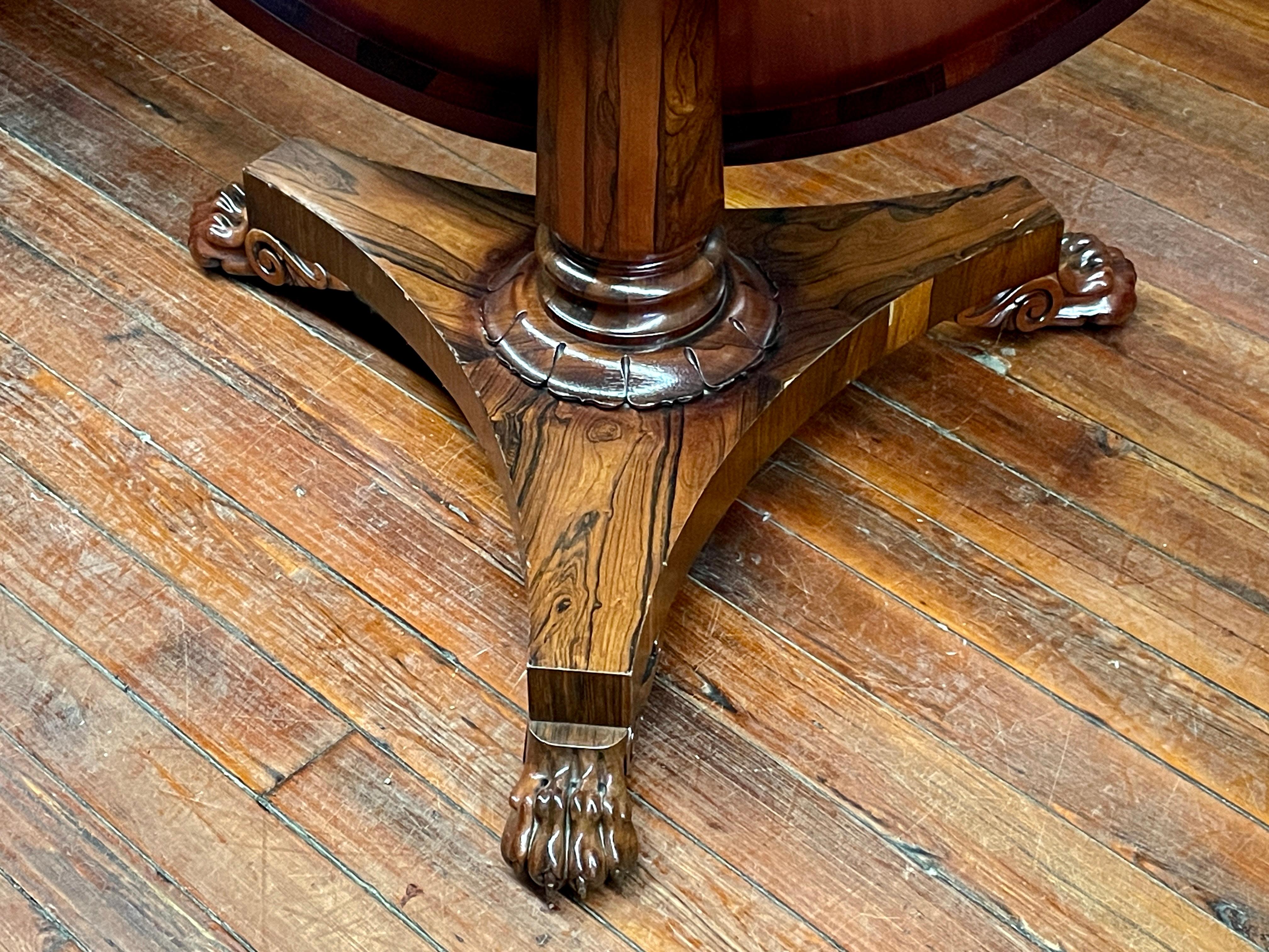 Exquisit. Antiker englischer, aufeinander abgestimmter Regency-Tisch aus Palisanderholz mit Kachelplatte aus Wm IV im Angebot 2