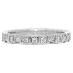 Exquisite 0.24ct Natural Diamonds 18K White Gold Chopard Ring