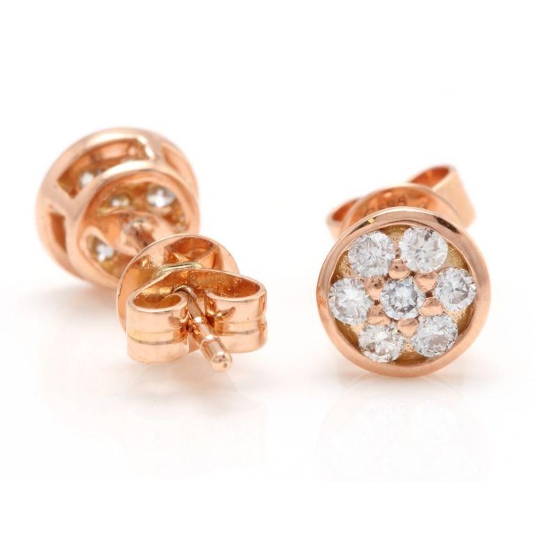 Exquisite 0.25 Carat Natural Diamond 14K Solid Rose Gold Earrings

Amazing looking piece!

Total Natural Round Cut Diamonds Weight: 0.25 Carats (both earrings) SI1 / G-H

Diameter of the Earring is: Approx. 6.00mm

Total Earrings Weight is: 1.3