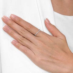 Exquisite 0.31ct Natural Diamond Ring in 18K White Gold