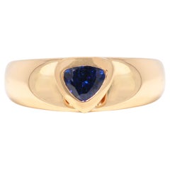 Exquisito Anillo Solitario de Diamantes Ovalados de 0,32ct en Oro Amarillo de 18K