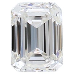 Exquisito diamante talla esmeralda de 0,50 ct Ideal Cut - Certificado GIA