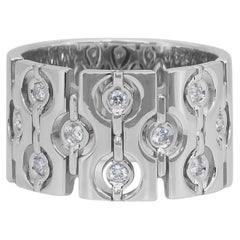 Exquisite 0.51ct Diamonds Ring in 18k White Gold - IGI Certified
