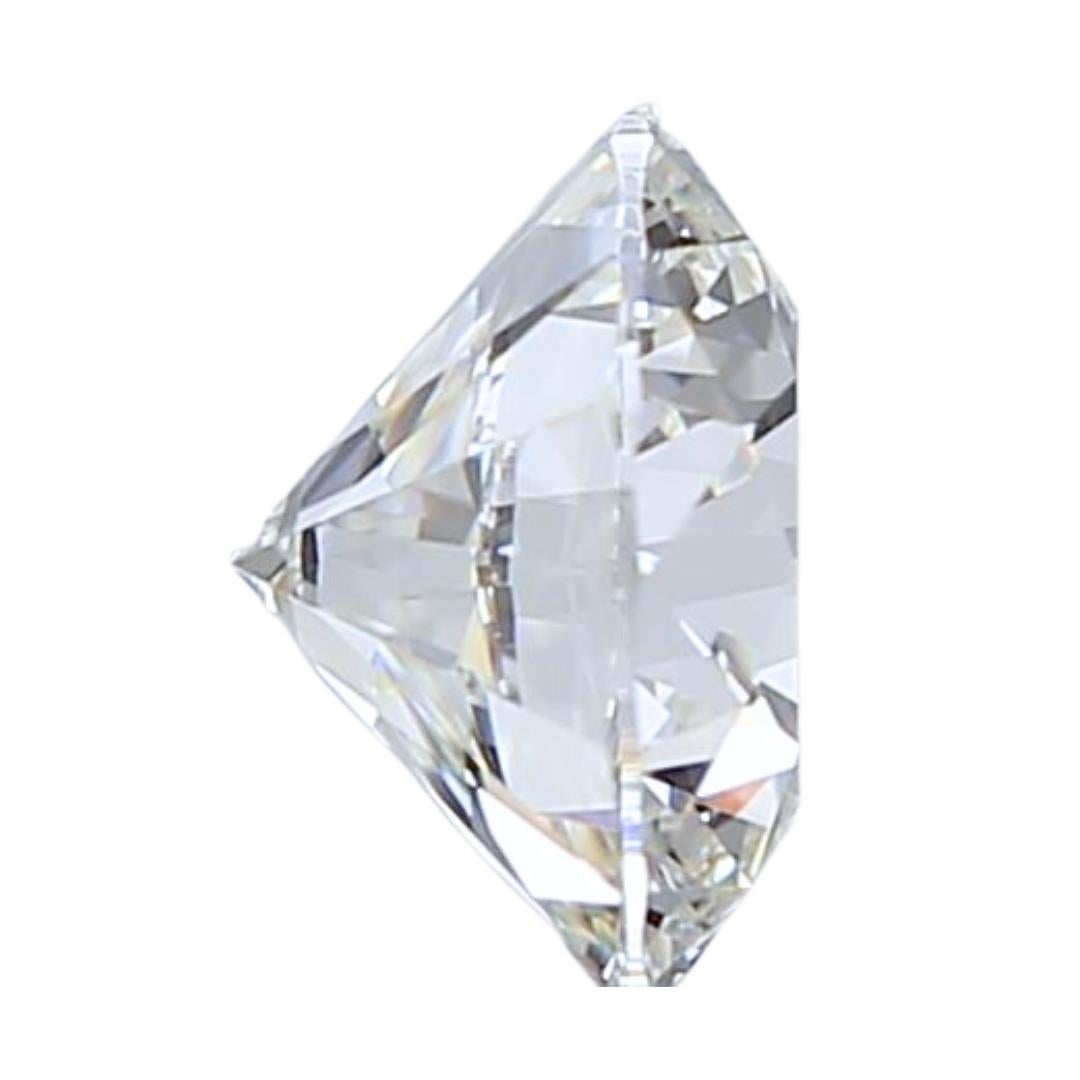 Round Cut Exquisite 0.51ct Ideal Cut Round Diamond - GIA Certified For Sale