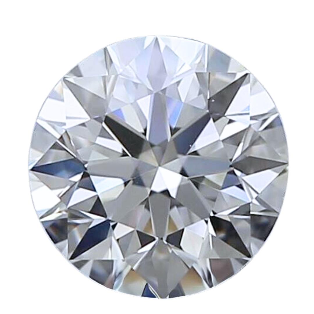 Exquisite 0.51ct Ideal Cut Round Diamond - GIA Certified For Sale 2
