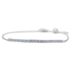 Bracelet exquis de 0,57ct de diamant en or blanc 18K