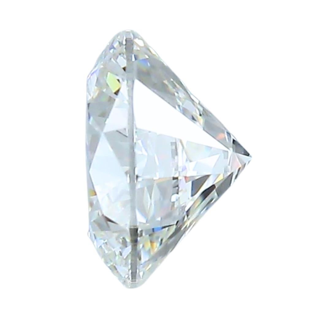 Exquisito diamante redondo de talla ideal triple excelente de 0,63 ct - Certificado GIA en Nuevo estado para la venta en רמת גן, IL