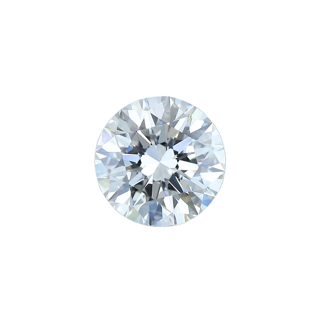 Exquisito diamante redondo de talla ideal triple excelente de 0,63 ct - Certificado GIA en venta 2