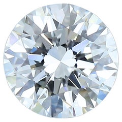 Exquisito diamante redondo de talla ideal triple excelente de 0,63 ct - Certificado GIA