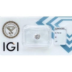 Exquisite 0.70ct Triple Excellent Ideal Cut Round Diamond - IGI Certified