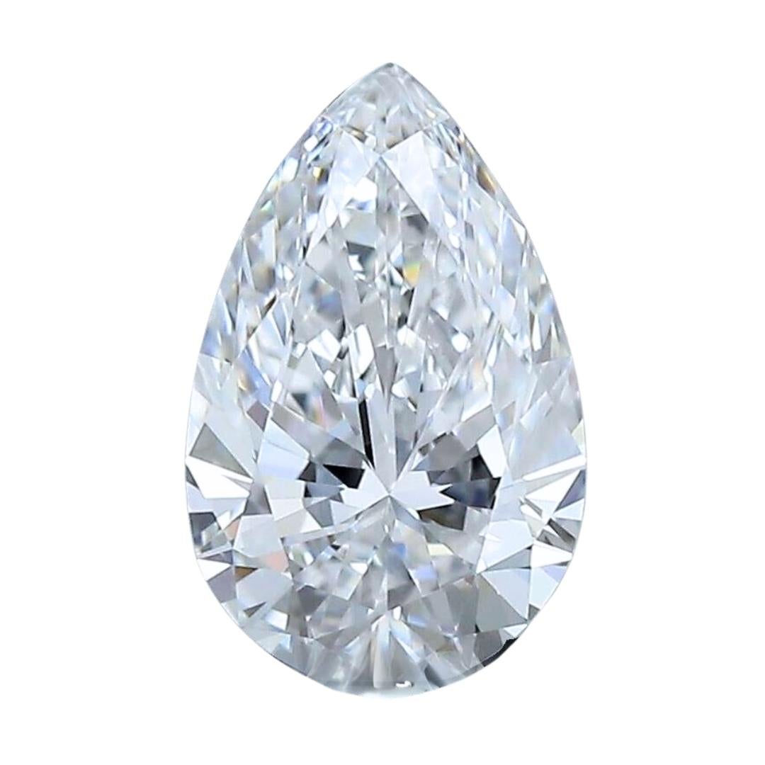 Exquisite 0.71ct Ideal Cut Pear-Shaped Diamond - GIA Certified  For Sale 2
