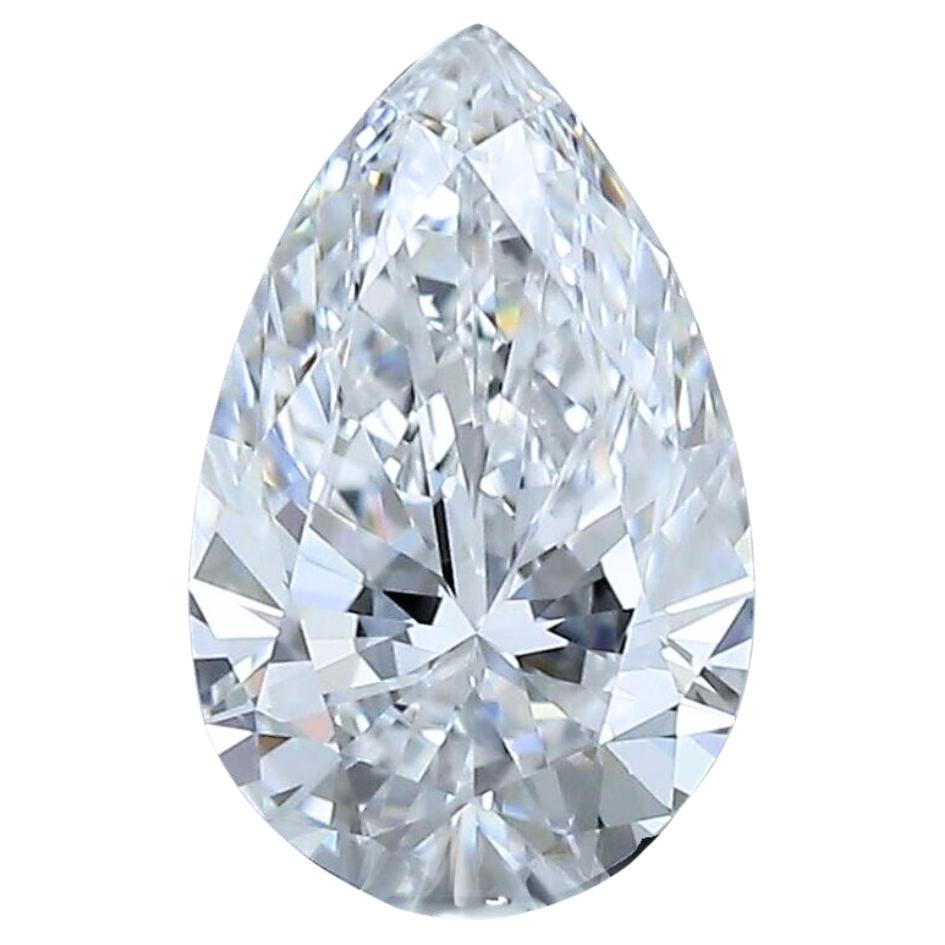 Exquisiter 0,71 Karat Diamant im Idealschliff in Birnenform - GIA-zertifiziert 