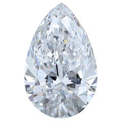 Magnifique diamant taille poire de 0,71 carat, certifié GIA 