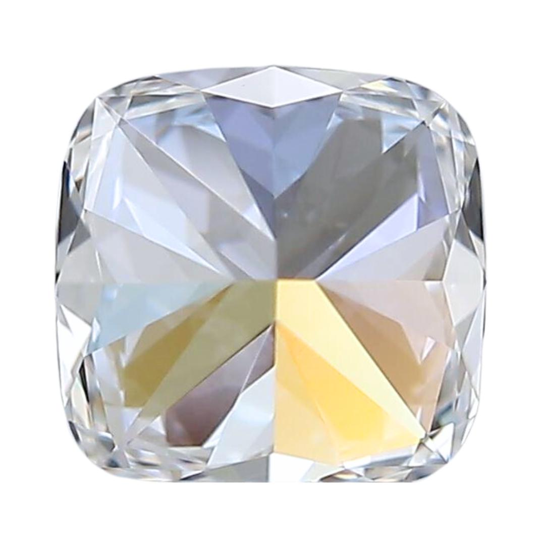 Women's Exquisite 0.73ct Ideal  Cut Cushion Diamond - GIA Certified