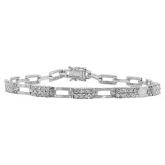 Exquisite 0.80ct Natural Diamond Bracelet in 18K White Gold