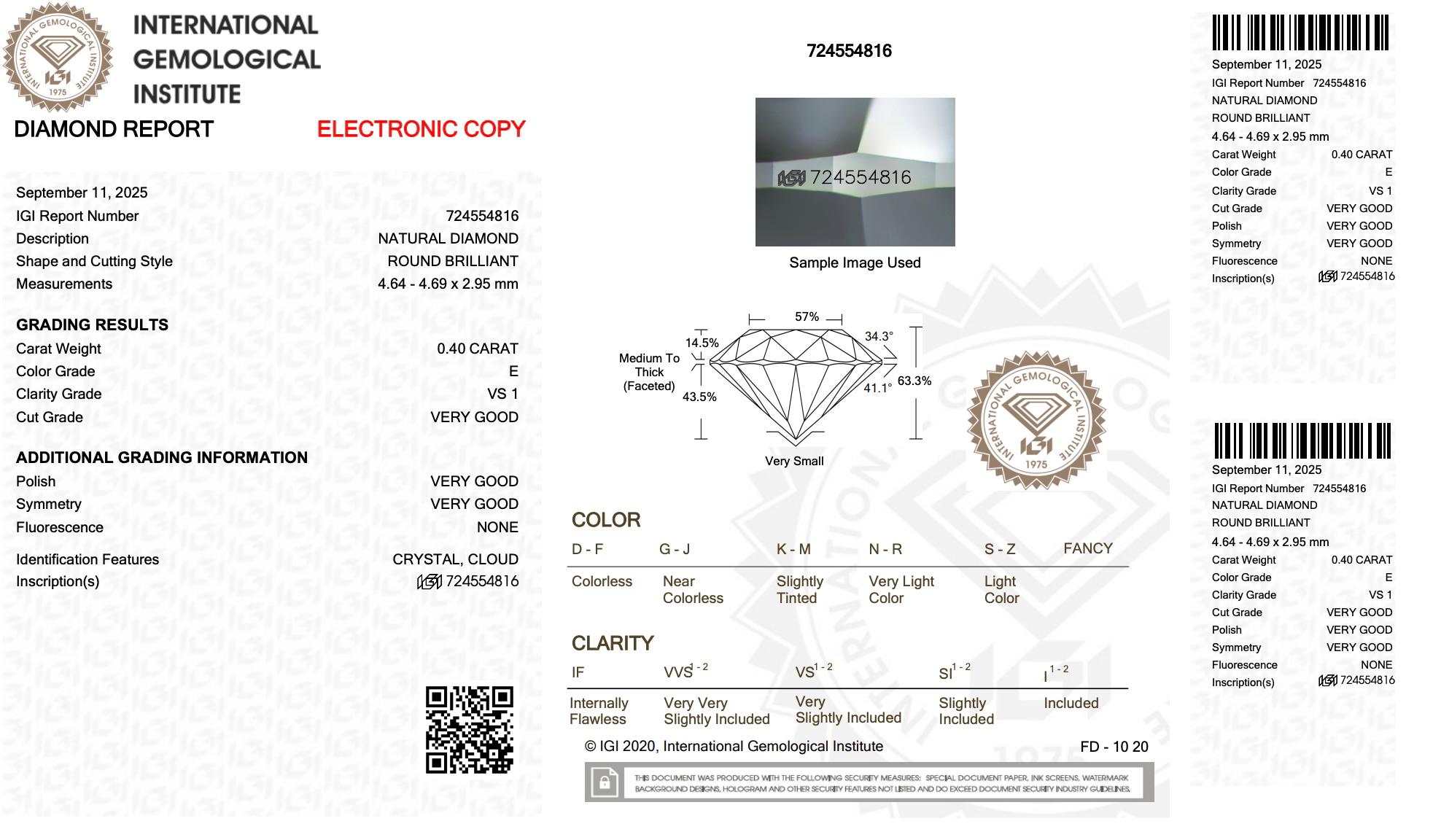 Exquise paire de diamants ronds de 0,81ct Naturels - Certifiés IGI

Cette paire de diamants exquis est le choix parfait pour les collectionneurs raffinés ou pour une création de bijoux sur mesure. Doté de deux diamants ronds de taille brillant d'un