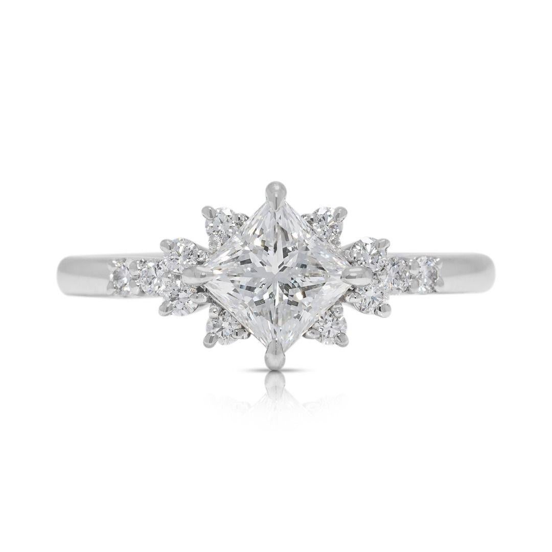 Exquisite 0.85ct Natural Diamond Platinum Ring by HAMRI