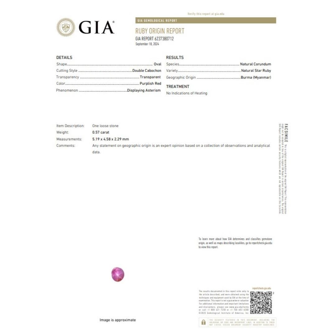 Squisito anello a grappolo con rubino e diamanti da 0,97 carati in oro rosa e bianco 18 ct. in vendita 1