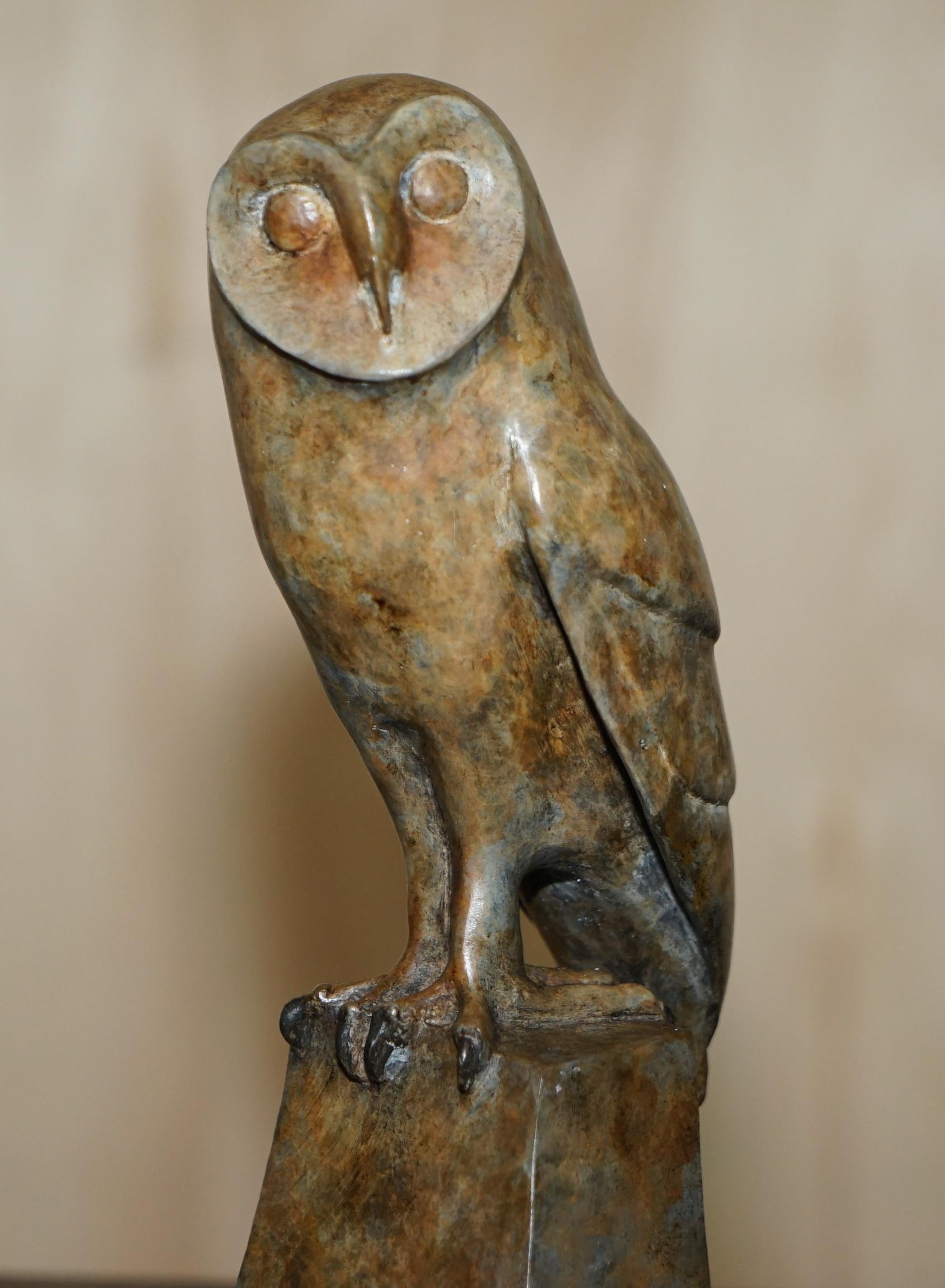 We are delighted to offer for sale this stunning limited edition 1/25 Alan Biggs signed statue of an Owl.

A very decorative and well made piece, the finished so smooth and tactile, I absolutely love it and don’t really want to let it go. It is in