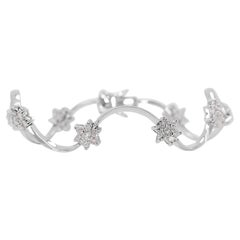 Exquisites Armband aus 18 Karat Weißgold mit 1 Karat und 40 Punkten natürlichem Diamanten