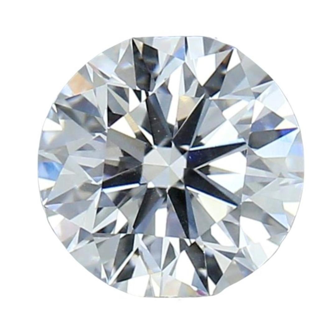 Exquisite 1 pc Diamant rond taille idéale avec/0,57 ct - certifié GIA en vente 2