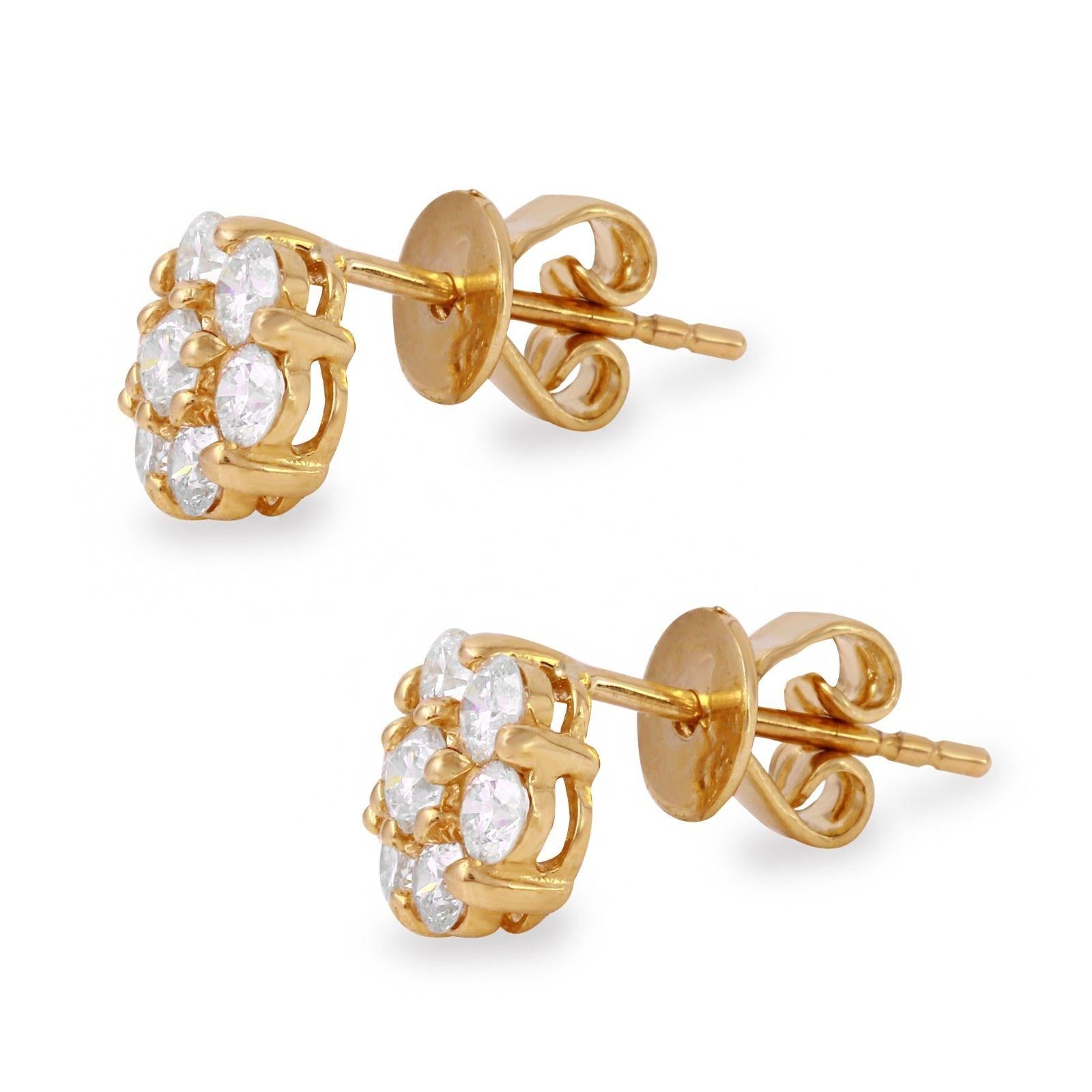 Exquisite 1.00 Carat Natural Diamond 14K Solid Yellow Gold Earrings

Amazing looking piece!

Total Natural Round Cut Diamonds Weight: 1.00 Carats (both earrings) SI1-SI2 / G-H

Diameter of the Earring is: 7.20mm

Total Earrings Weight is: 1.8