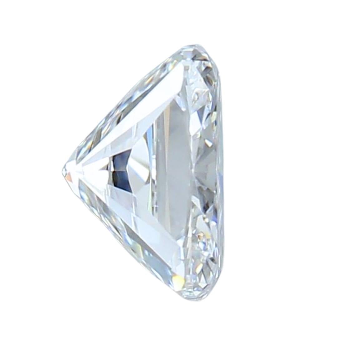 Taglio cuscino Squisito diamante doppio eccellente a forma di cuscino con taglio ideale da 1.00 carati in vendita