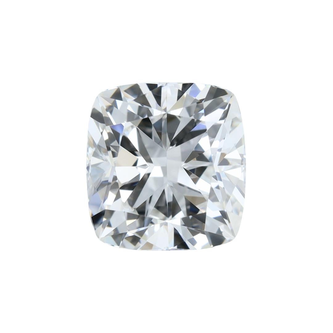 Squisito diamante doppio eccellente a forma di cuscino con taglio ideale da 1.00 carati in vendita 2
