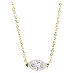 Exquisite 1.00ct Double Excellent Ideal Cut Diamond Necklace with Pendant