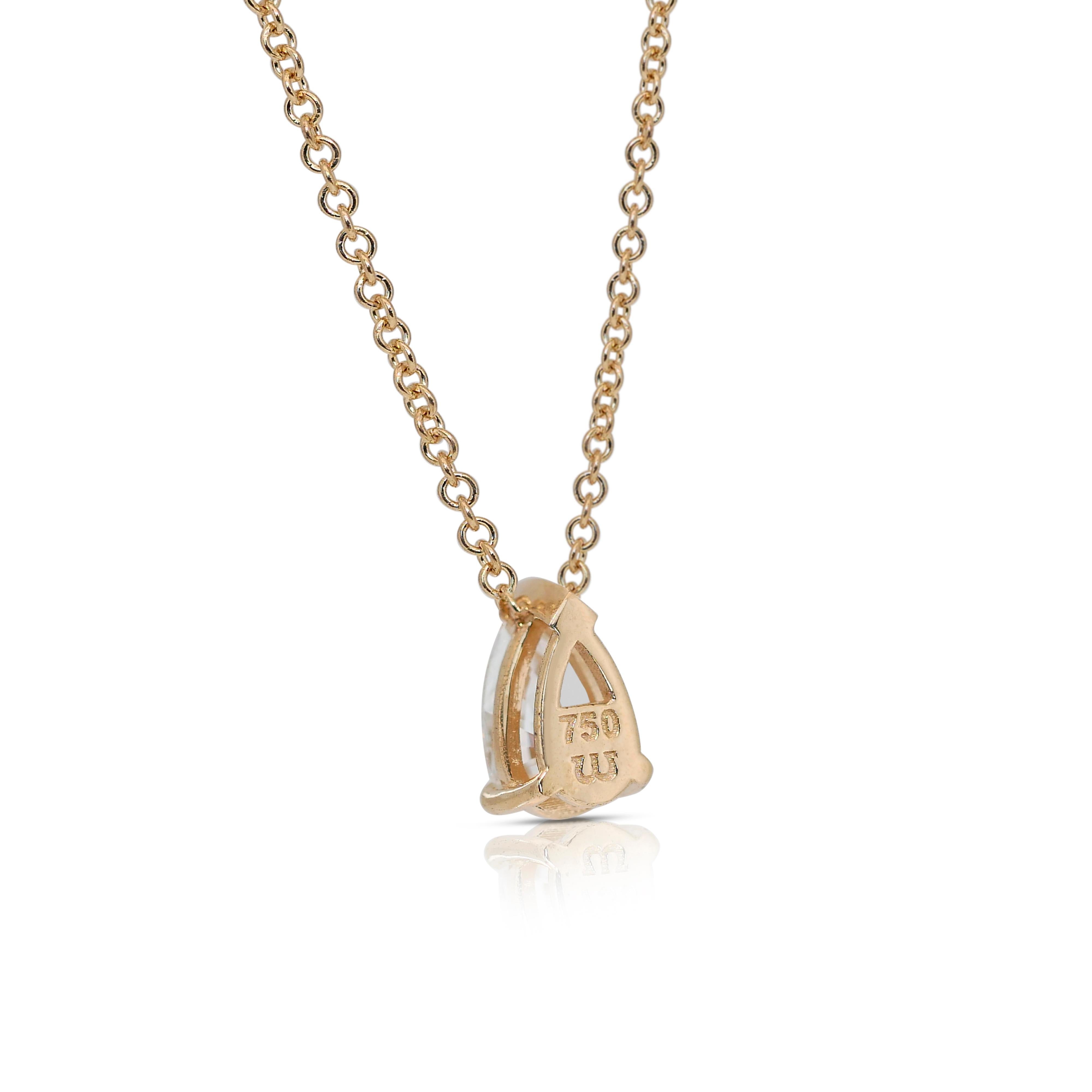 Exquisite 1.00ct Double Excellent Ideal Cut Diamond Solitaire Necklace - GIA For Sale 2