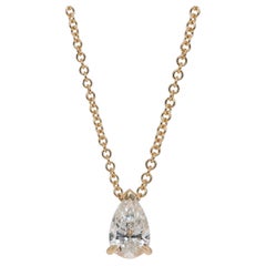 Exquisite 1.00ct Double Excellent Ideal Cut Diamond Solitaire Necklace - GIA
