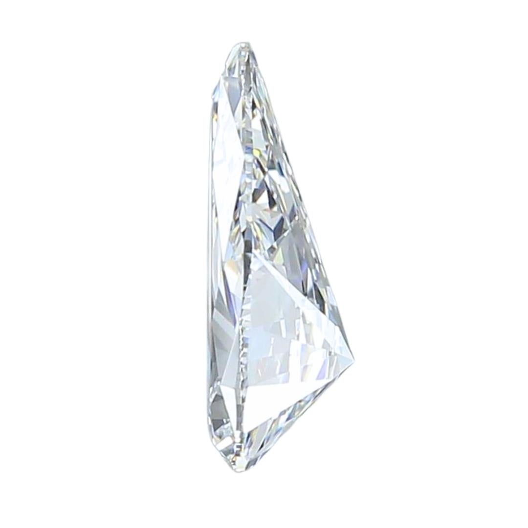 Taille poire Magnifique diamant naturel de 1,01 carat de taille idéale, certifié GIA en vente