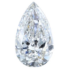 Exquisito diamante natural de talla ideal de 1,01 ct - Certificado GIA