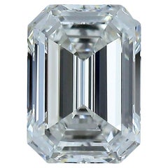 Exquisite 1.01ct Ideal Cut Emerald Cut Diamond - GIA Certified