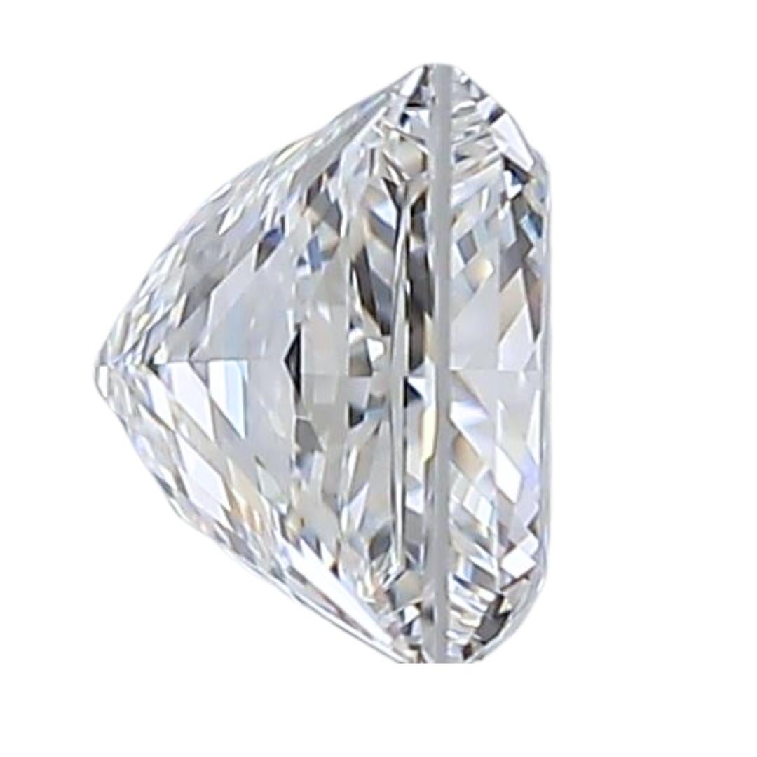Taille carrée Exquisite 1.01ct Ideal Cut Natural Diamond - GIA Certified